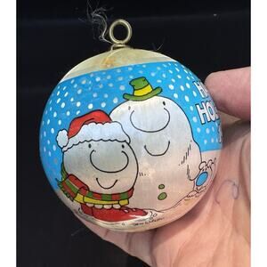 Vtg 2.5" Satin ZIGGY Happy Holidays 1980 American Greetings Ornament No Box -C2
